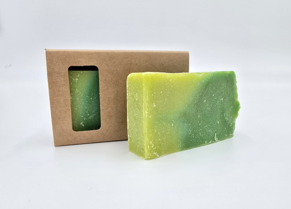Aloe Vera Olive Oil Soap 100 gram bar Green 9x5x2.5 cm Solid Hand Soap