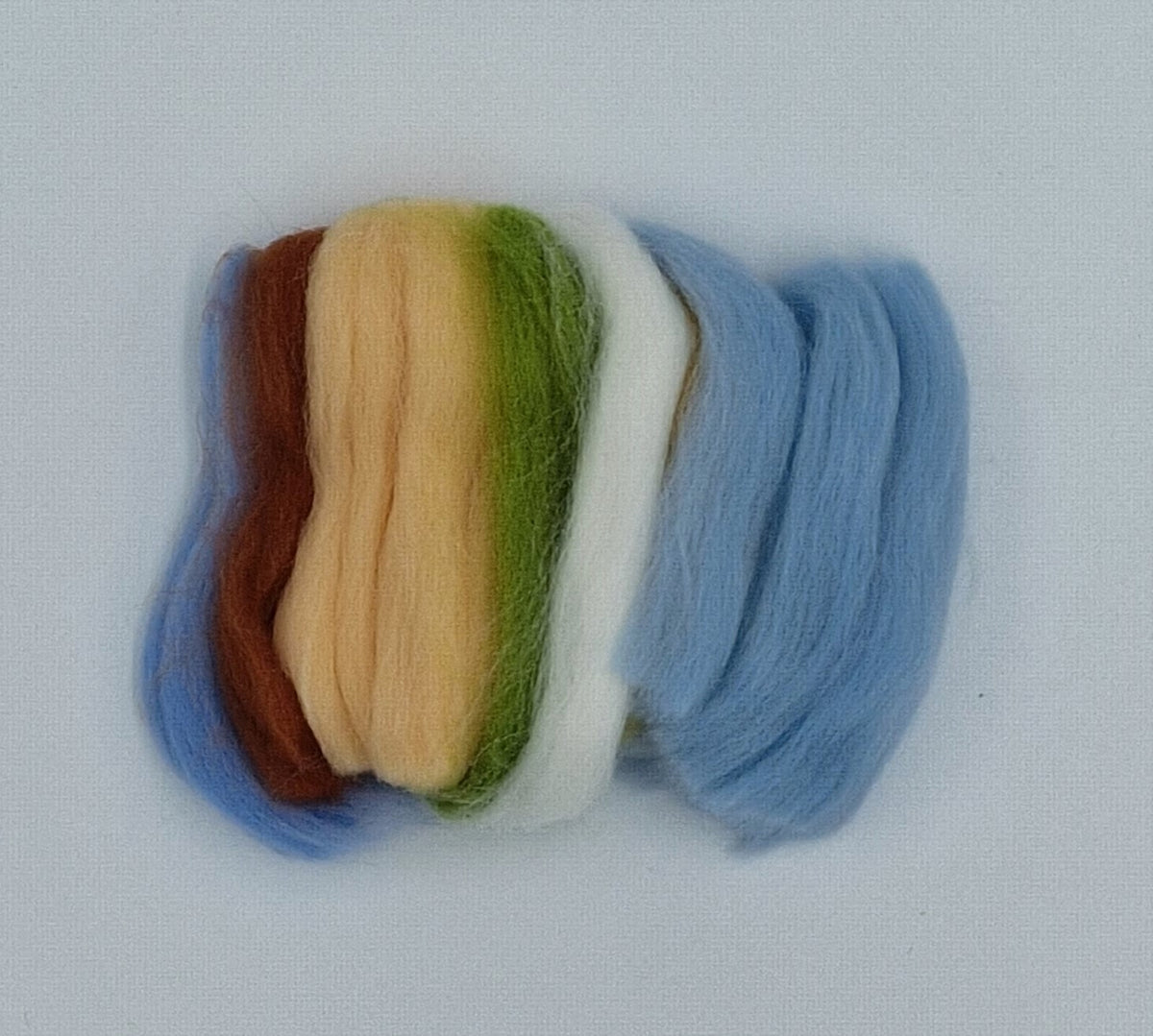 Nadelfilzen DIY Wollfilzbild Strand Meerblick Ø 18 cm Gemälde Wanddekoration Freizeitspaß Erwachsene Jugendliche