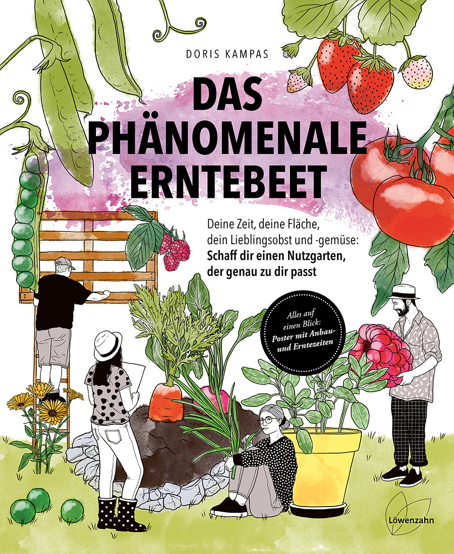 The Phenomenal Harvest Garden - Doris Kampas - Non-fiction book with poster