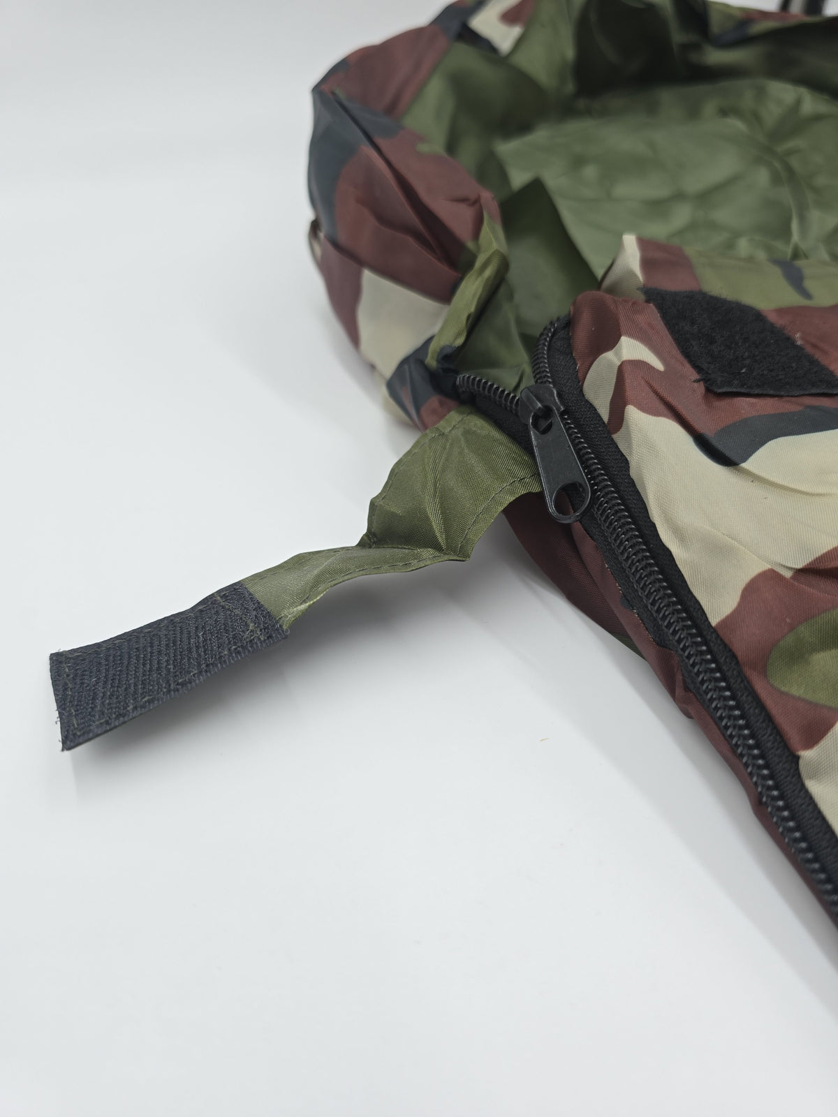 Mumien-Schlafsack Erwachsene Flecktarn Camping 3 Jahreszeiten Camouflage 2,2 m