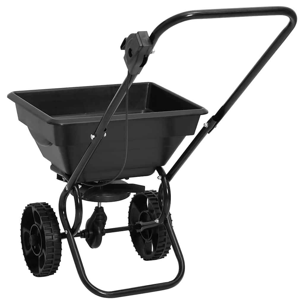Hand spreader/salt spreader, PVC/steel, 92x46x70 cm, 15 L, fertilizer spreader