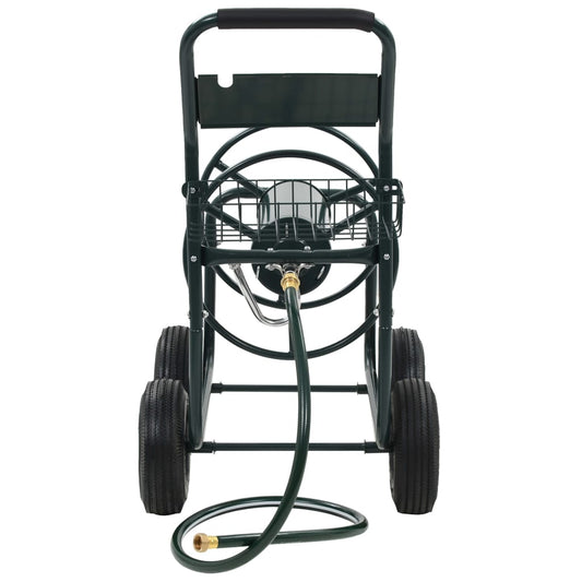 vidaXL garden hose reel with 1/2" hose connection, 75 m steel