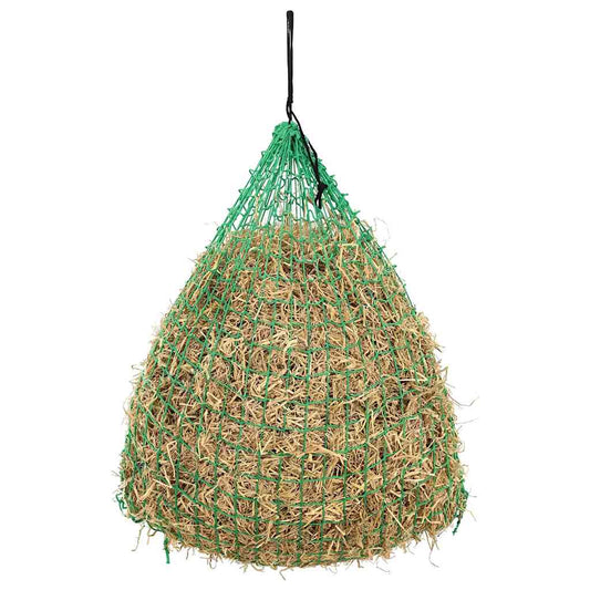Hay nets, 2 pieces, round, 0.75 x 0.75 m, PP feed net for horses and ponies