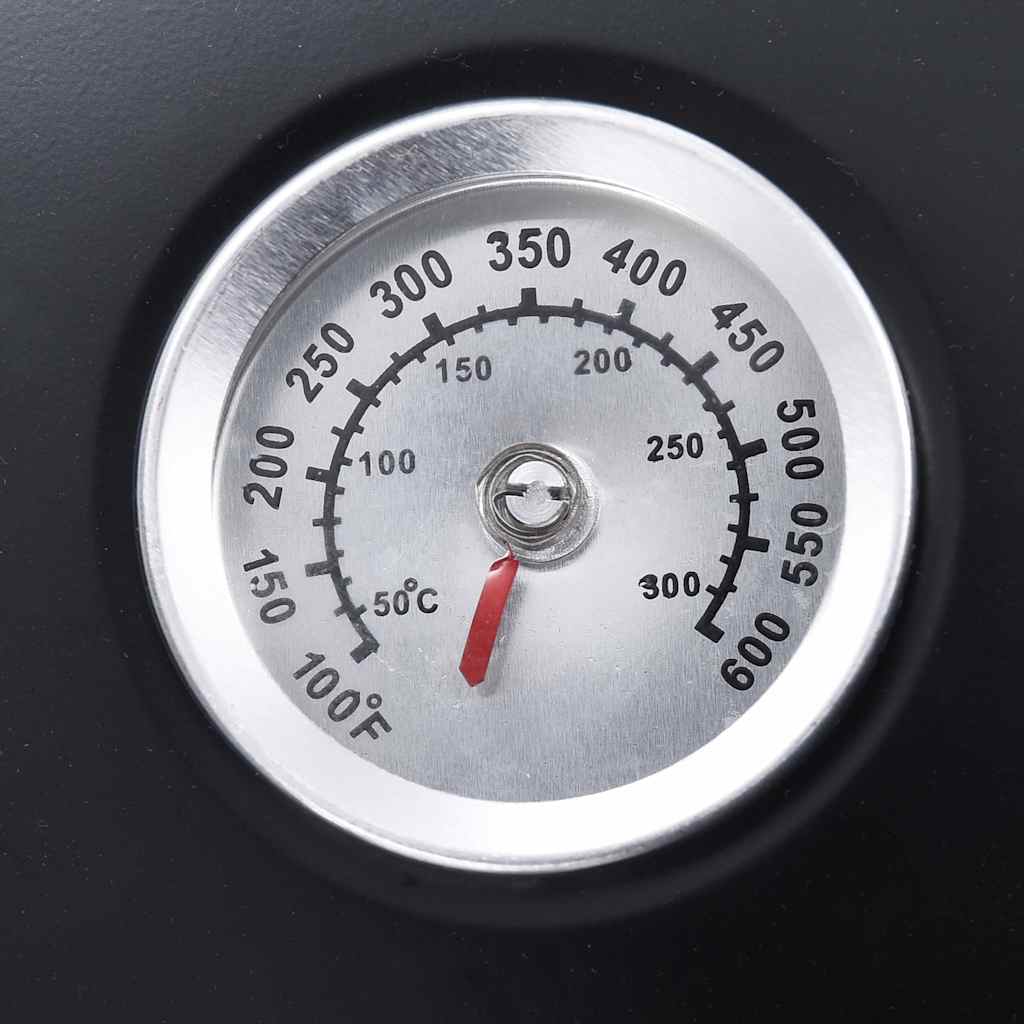 3in1 Räuchergrill Smoker Holzkohlegrill mit Thermometer BBQ Grill