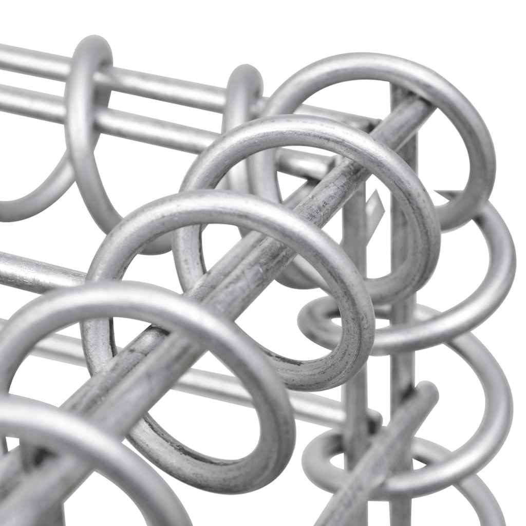 Gabion cube steel wire 60x60x60 cm stone basket garden fence element wall