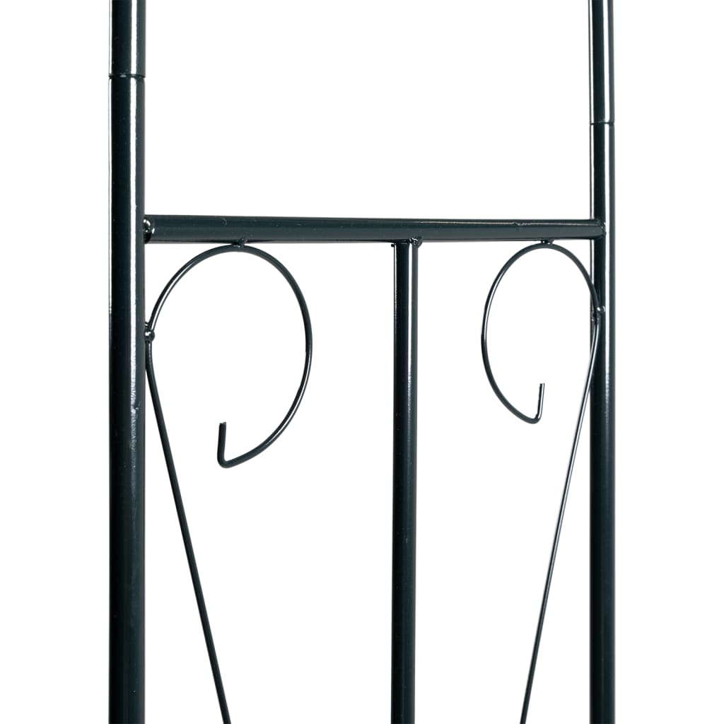 vidaXL Rose Arch Dark Green 120x38x258 cm Iron