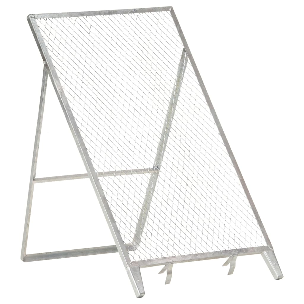 Garden sieve, soil sieve, galvanized steel, 60 x 85 x 89 cm, foldable