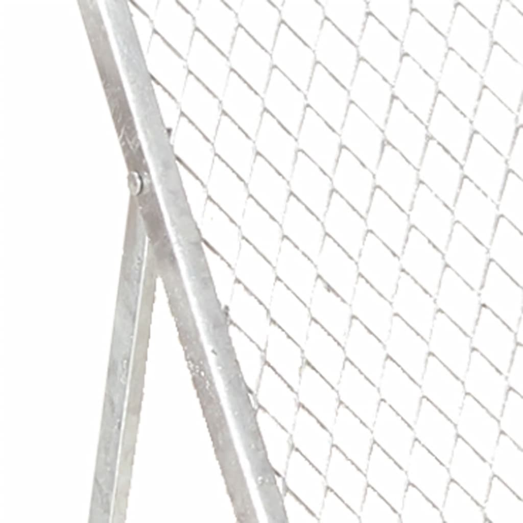 Garden sieve, threshing sieve, galvanized steel, compost sieve, 60 x 75 x 89 cm, soil sieve