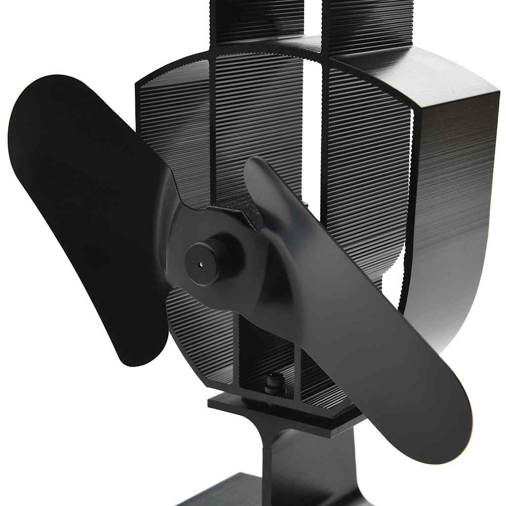 Ofenventilator ohne Strom Kaminventilator hitzebetrieben 2 Blatt 50-300°C