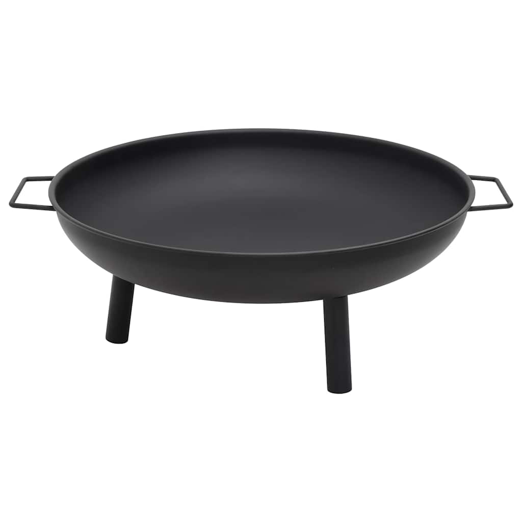 Fire bowl 67.5x58x22.5 cm steel black fire pit