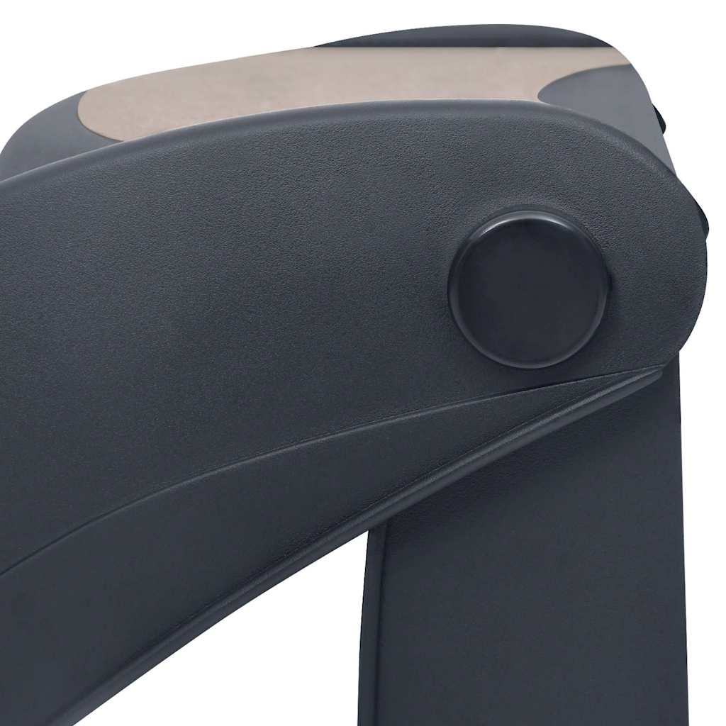 Hundetreppe 3 Stufen Klappbar Dunkelgrau 38x50x38 cm Haustiertreppe