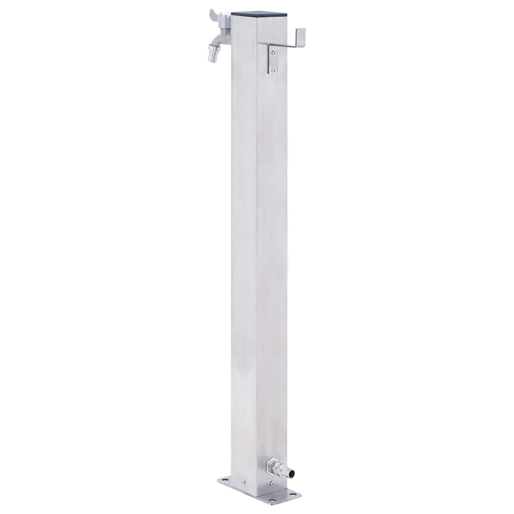 vidaXL Garden Water Column 40 cm Stainless Steel Square