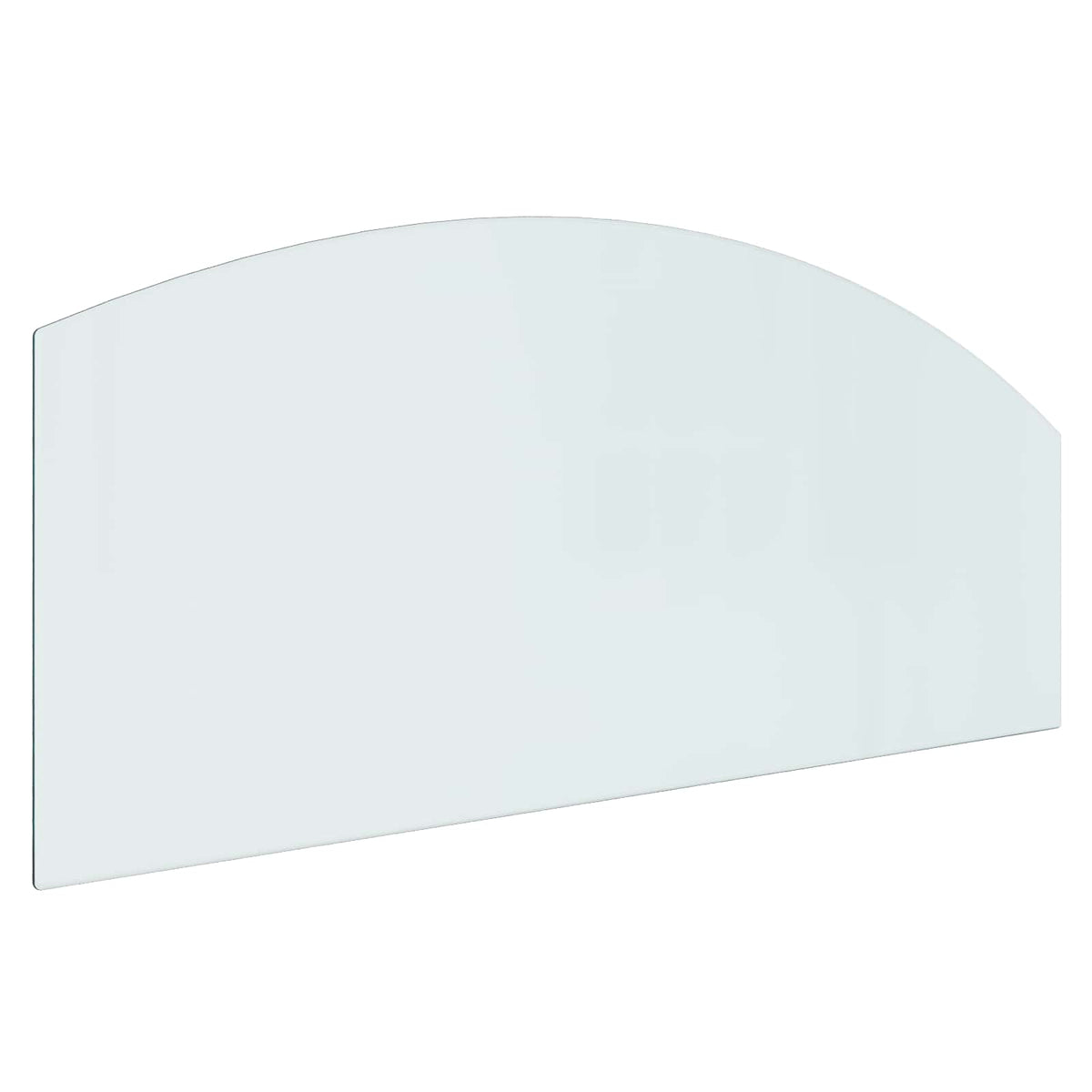 Glasbodenplatte Kamin Ofen 120x50 cm Funkenschutzplatte Glas transparent 250 kg