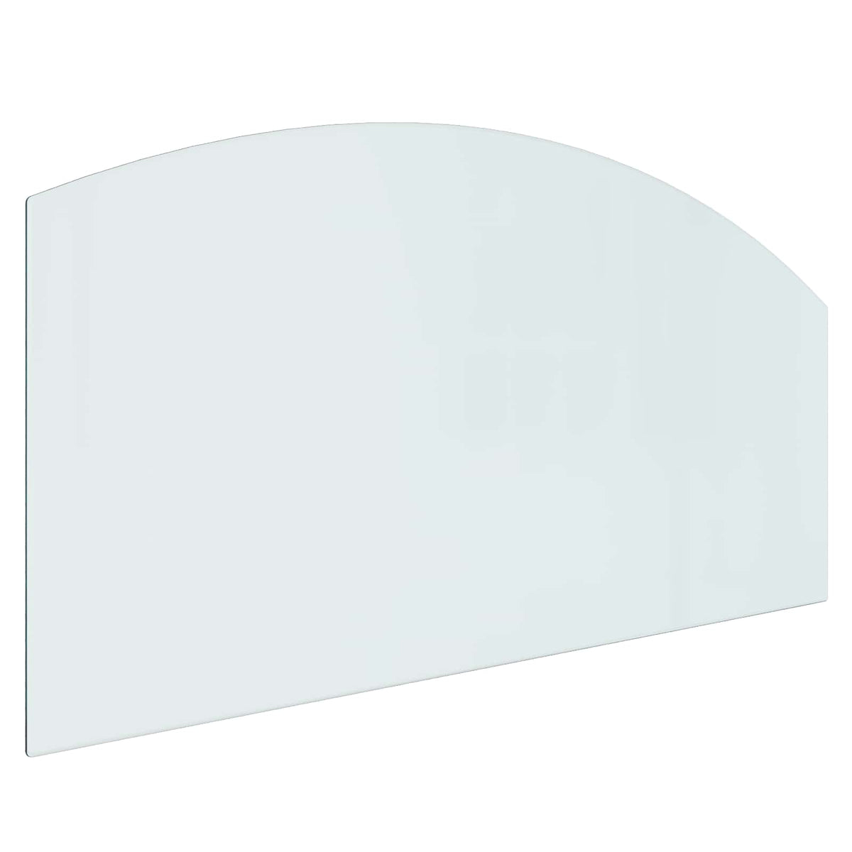 Glasbodenplatte Kamin Ofen 120x60 cm Funkenschutzplatte Glas transparent 250 kg