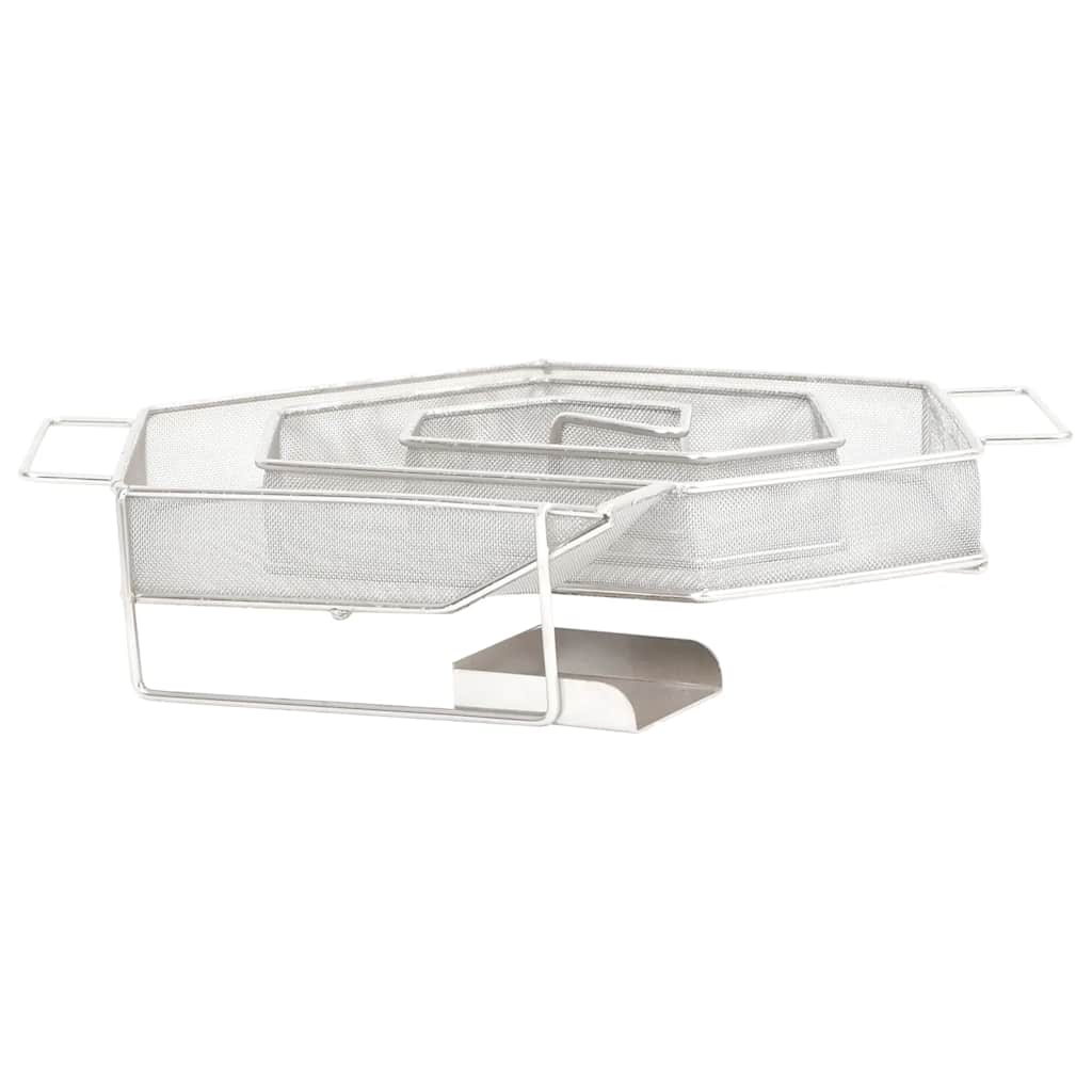 Kaltrauchgenerator 6-Seitig 22,5x22x4,5 cm Edelstahl Rauchgenerator für Räucheröfen