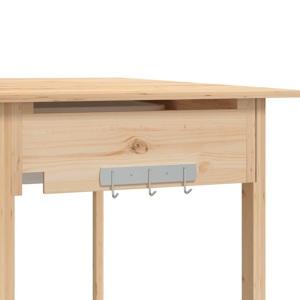 vidaXL Planting Table with Sink 147.5x44x139.5 cm Solid Fir Wood