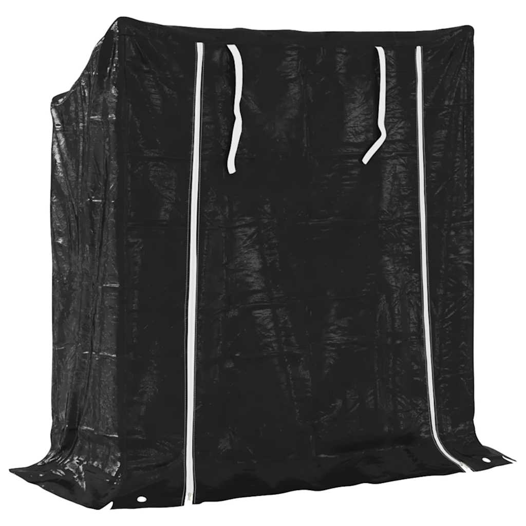 Firewood rack with rain cover 100.5x40.5x110.5 cm wood storage firewood stand