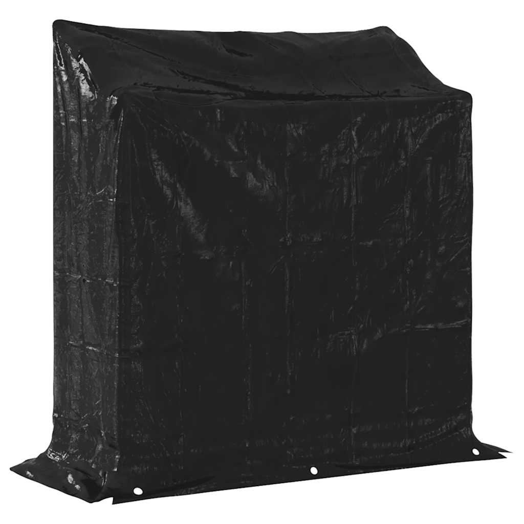 Firewood rack with rain cover 100.5x40.5x110.5 cm wood storage firewood stand