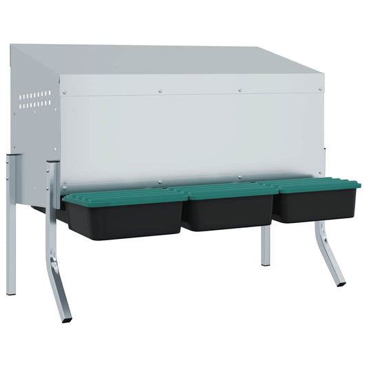 Abrollnest Hühner 3-fach Legenest Metall 83,5x50x68 cm höhenverstellbar