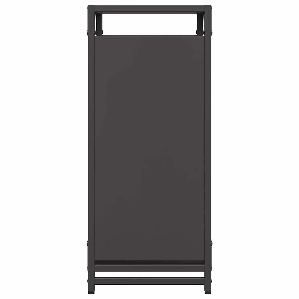 Firewood rack, black, 44x28x65 cm, cold-rolled steel, firewood stand