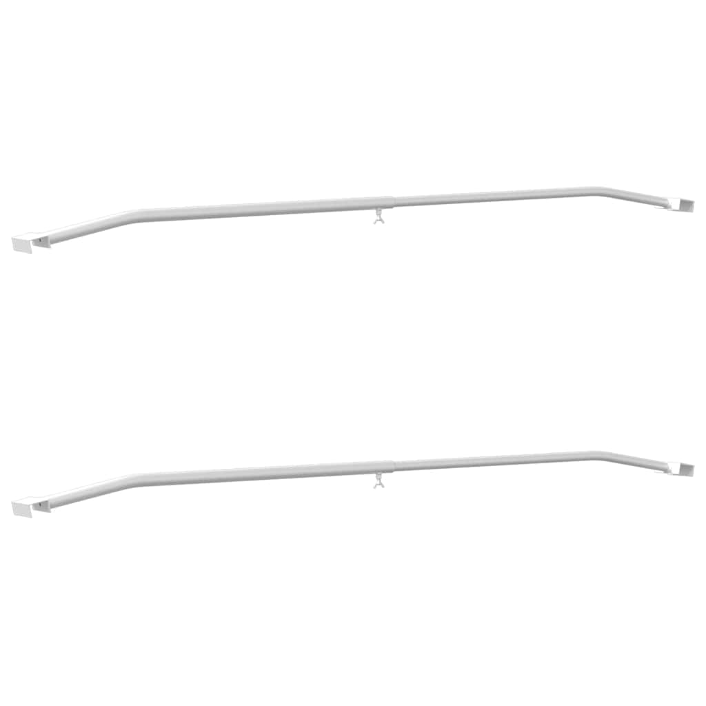 Anhänger-Planenbügel für flache Planenhalterung 2 Stück Silber 100-145 cm