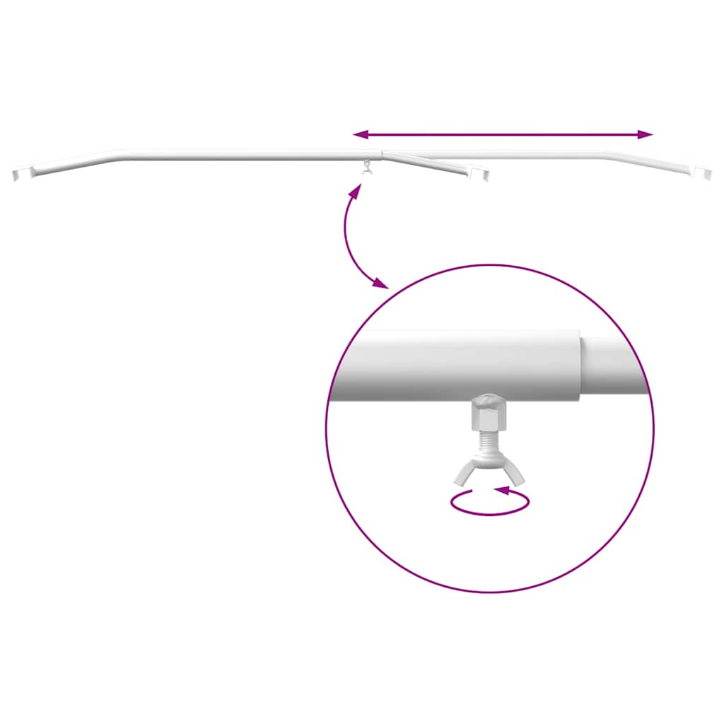 Anhänger-Planenbügel für flache Planenhalterung 3 Stück Silber 100-145 cm