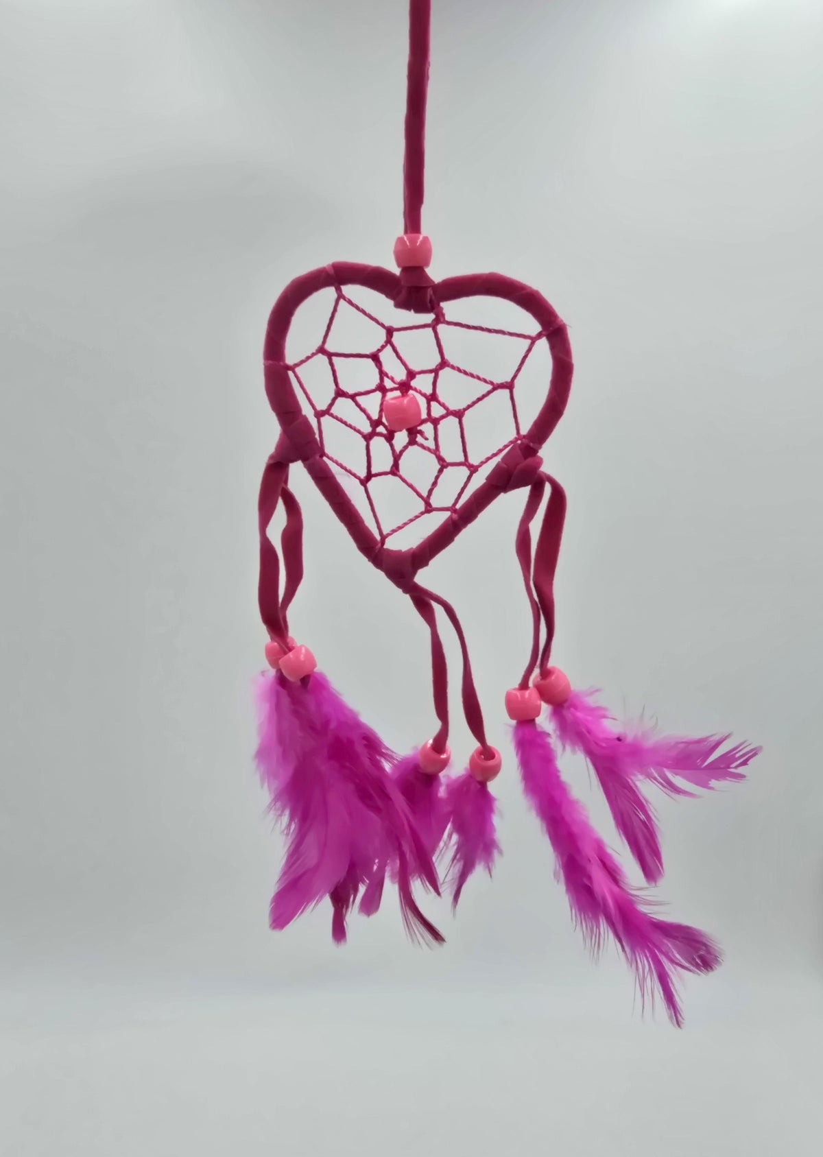 Dreamcatcher Bali 20x7x0.5cm Dreamcatcher purple turquoise pink rearview mirror pendant