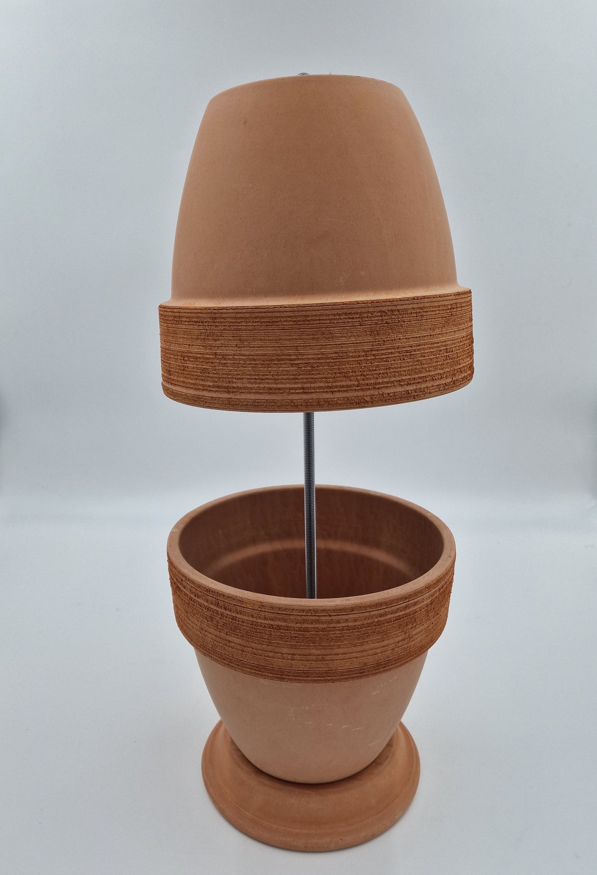Tealight oven, table fireplace, double-walled table oven, DIY table decoration, 5 candles, clay-colored