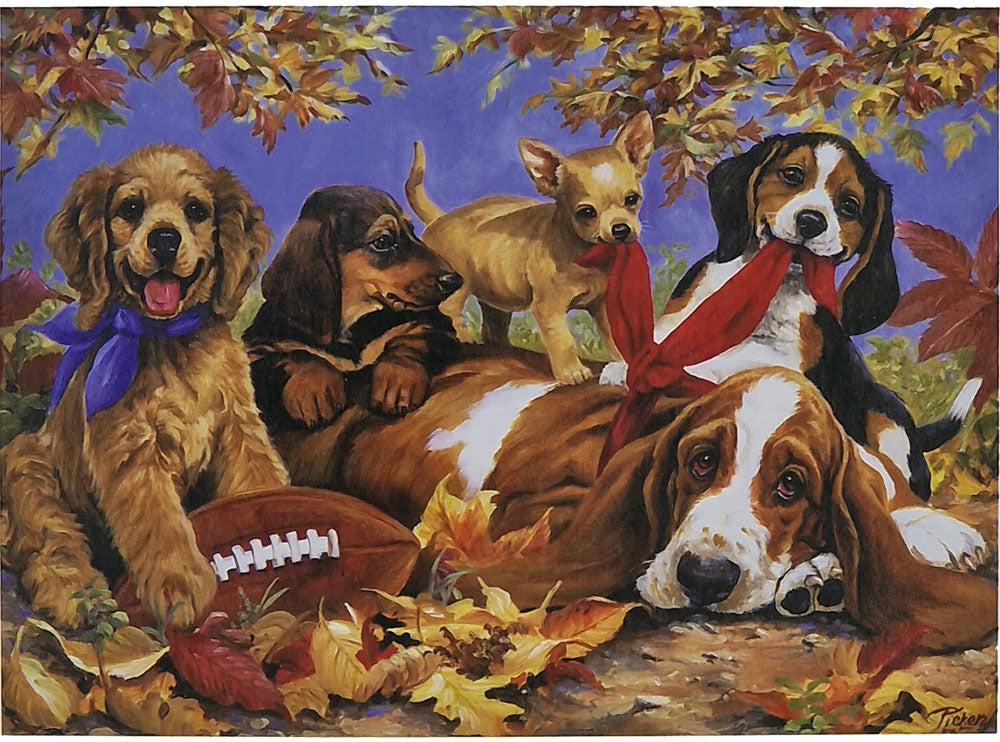 1000-piece Cute Dogs Puzzle, 69x51 cm, Dogs, Puppies, Brain Training Jigsaw Animals