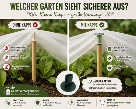 Bambuskappen für Tonkinstäbe – Kleine Helfer mit großer Wirkung im Gewächshaus