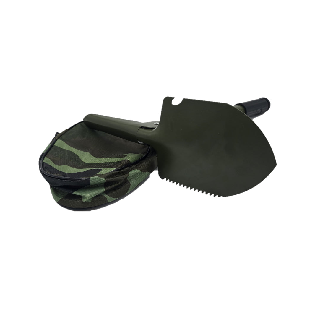 Klappspaten Survival Outdoor Bushcraft Camping mit Kompass & Tasche Pionier
