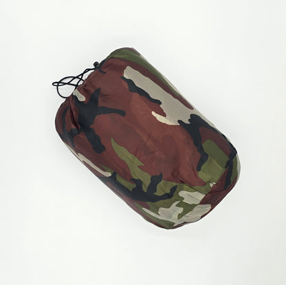 Mumien-Schlafsack Erwachsene Flecktarn Camping 3 Jahreszeiten Camouflage 2,2 m