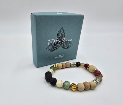 Tri Hiti Karana Bracelet Love Affection 6.5 cm ⌀ Bali Bead Necklace Flexible