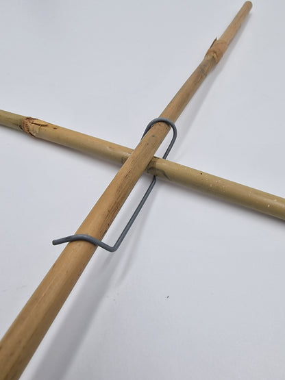 100 Stk Tonkinklammern Stangenverbinder Bambusklammer Gerüstklammer ø 8 -10 mm