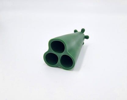 Pyramidenspitze Rankhilfe 3er Set – Stangenverbinder für Bambus 8–12 mm