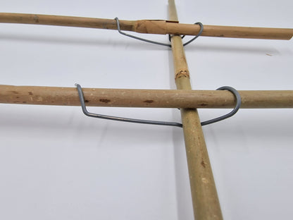 Tonkin cane trellis set: 12 canes and 36 Tonkin clips, plant support kit, 120 cm