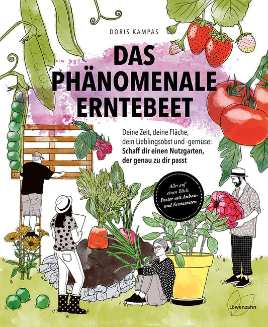 The Phenomenal Harvest Garden - Doris Kampas - Non-fiction book with poster