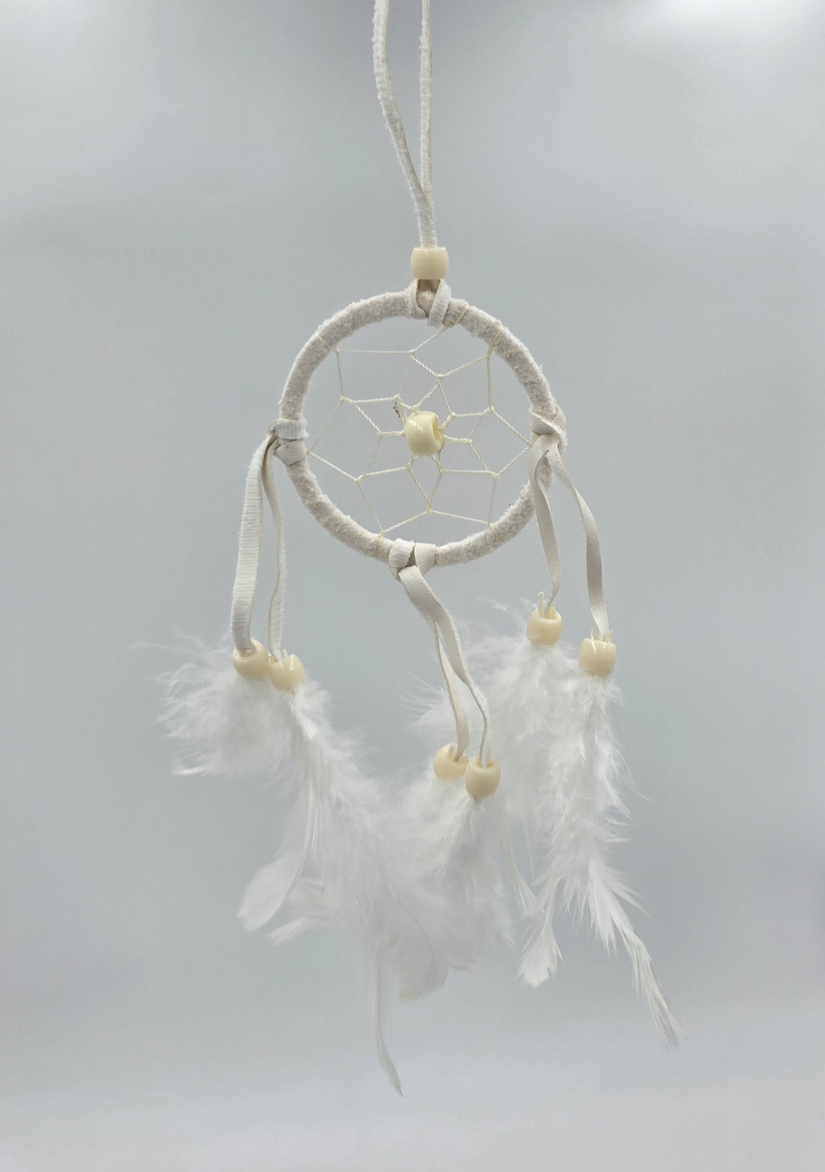 Dreamcatcher Bali 20x6x0.5 cm Dreamcatcher Round red white black small rearview mirror pendant
