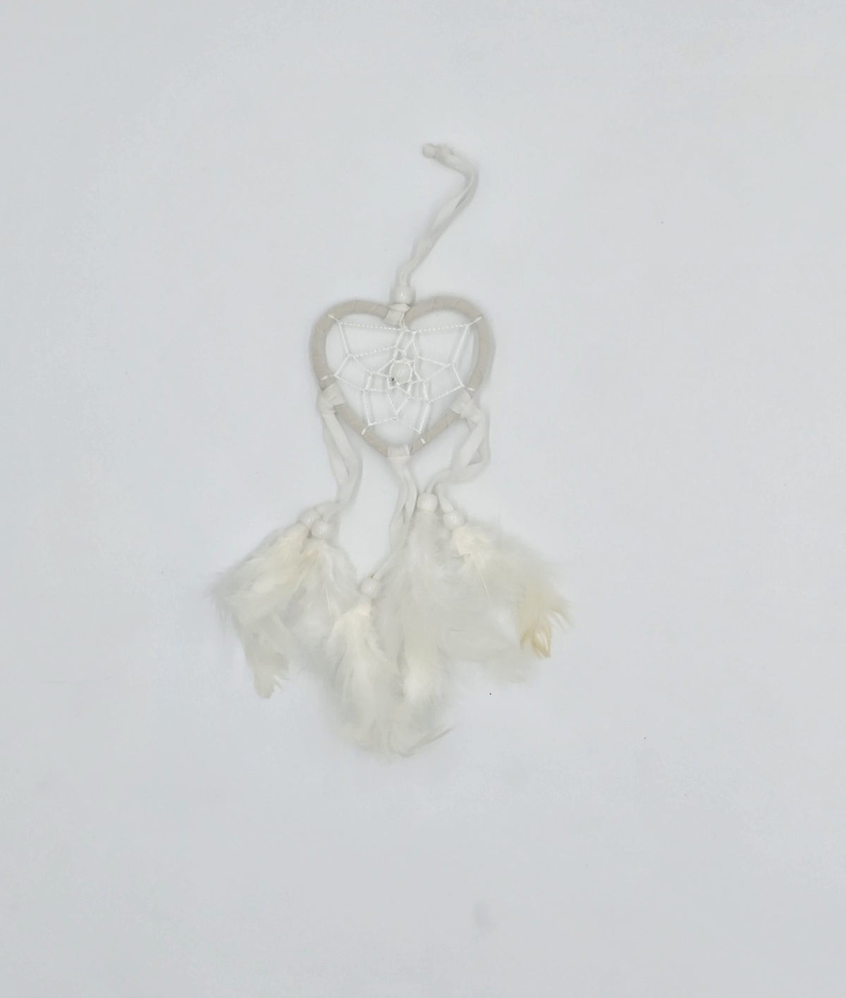 Dreamcatcher Bali 20x7x0.5 cm Dreamcatcher Heart red white black Rearview Mirror Pendant