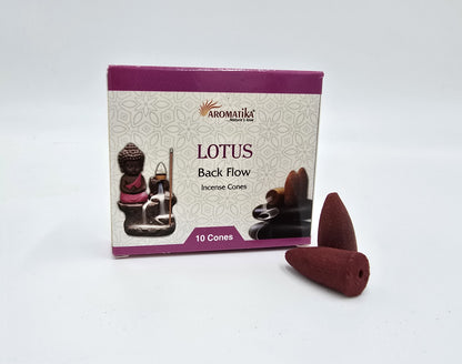 10 x Backflow-Räucherkegel Lotus aromatische Räucherkerzen Rückfluss