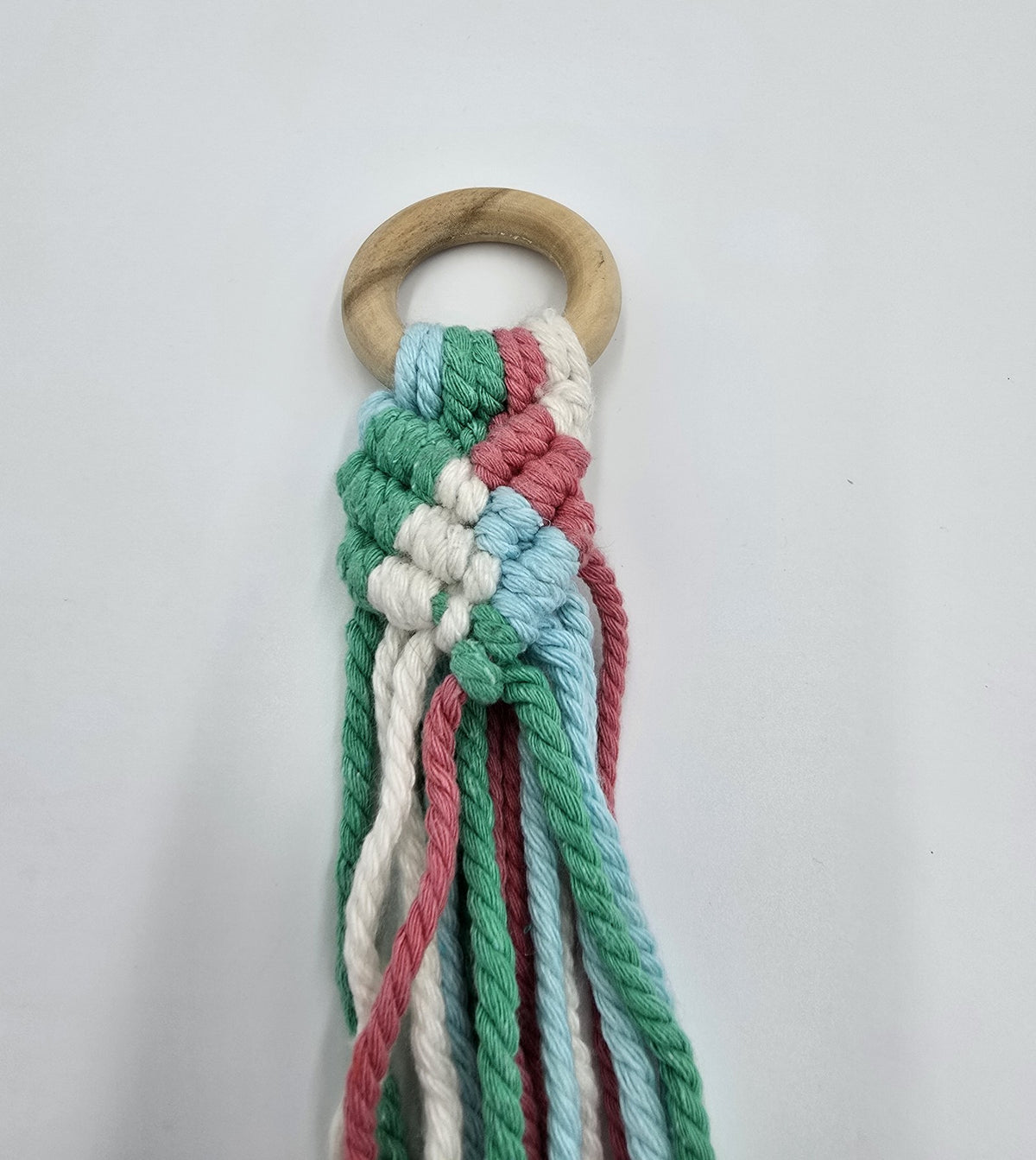 Hanging macrame flower pot holder, colorful pastel shades, pot holder, hanging planter