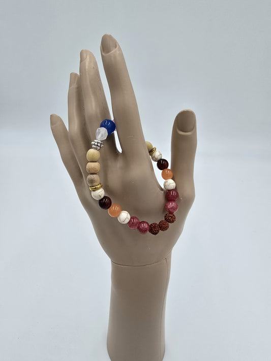 Tri Hiti Karana Bracelet Appreciation 6.5 cm ⌀ Bali Beaded Necklace Flexible