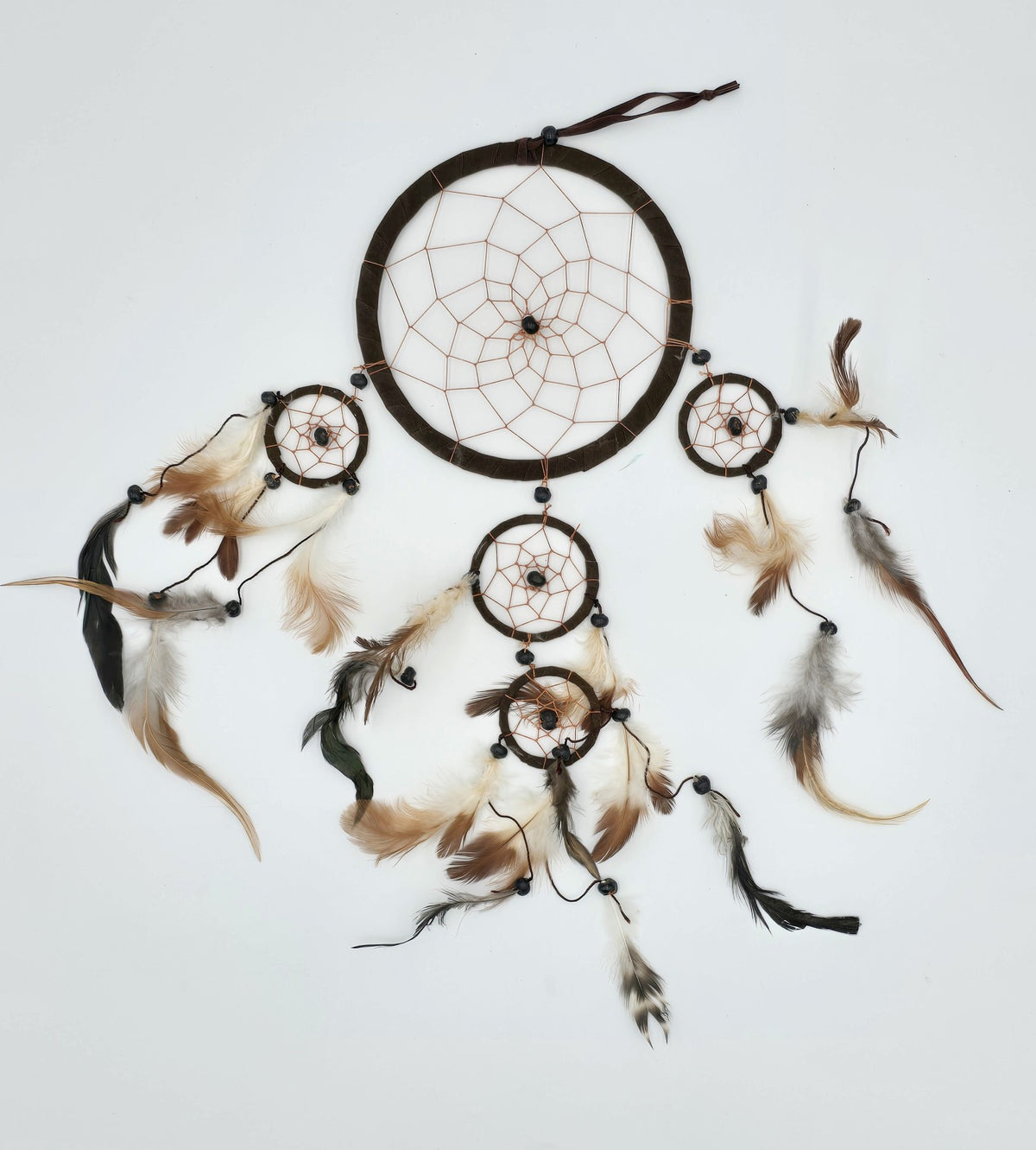 Dreamcatcher Bali 50x17x0.5cm Dreamcatcher dark brown brown beige round large