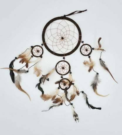 Dreamcatcher Bali 50x17x0.5cm Dreamcatcher dark brown brown beige round large