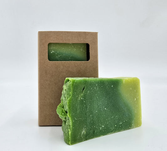 Aloe Vera Olive Oil Soap 100 gram bar Green 9x5x2.5 cm Solid Hand Soap