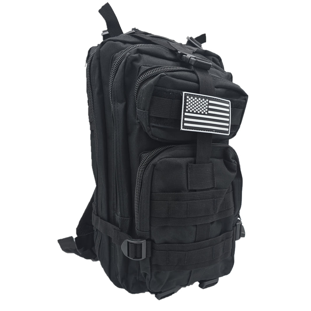 Armee-Style Rucksack 20 liter Schwarz BW BH wasserabweisend black