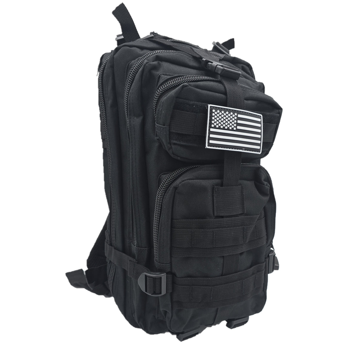 Army-style backpack, 20 liters, camouflage, German Army style, water-repellent, olive green camouflage pattern