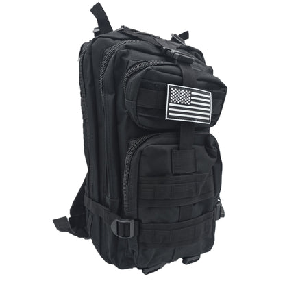 Army-style backpack, 20 liters, camouflage, German Army style, water-repellent, olive green camouflage pattern