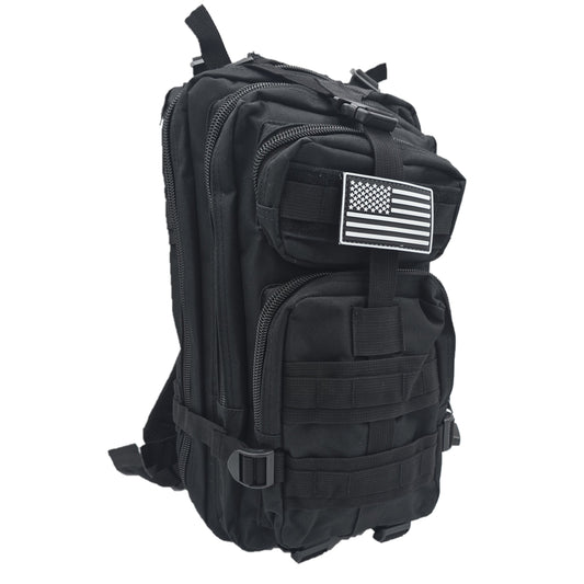 Army-style backpack, 20 liters, camouflage, German Army style, water-repellent, olive green camouflage pattern