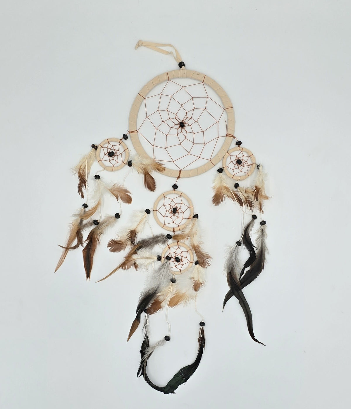 Dreamcatcher Bali 50x17x0.5cm Dreamcatcher dark brown brown beige round large